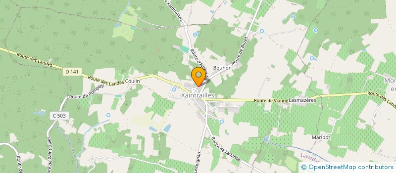 localisation de l'entreprise MONSIEUR PAUL BAQUE  XAINTRAILLES