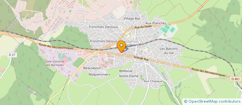 localisation de l'entreprise MONSIEUR PAUL BARBIER  VALDAHON