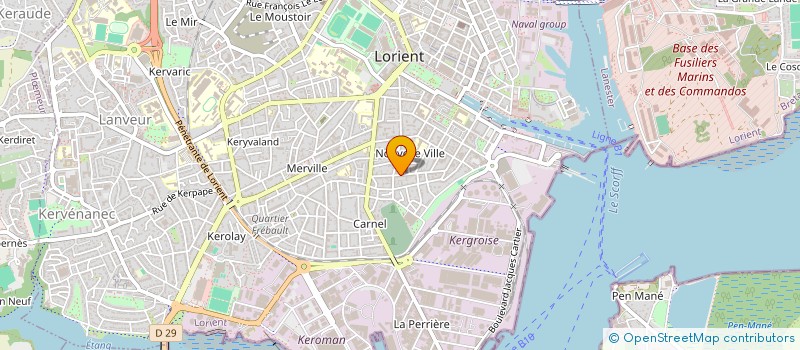 localisation de l'entreprise MONSIEUR PAUL BARDINET à LORIENT