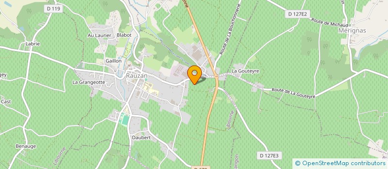 localisation de l'entreprise MONSIEUR PAUL BARO  RAUZAN