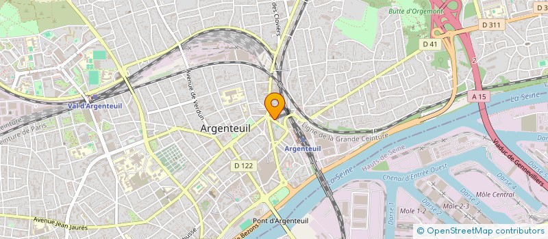 localisation de l'entreprise MONSIEUR PAUL BARRES  ARGENTEUIL