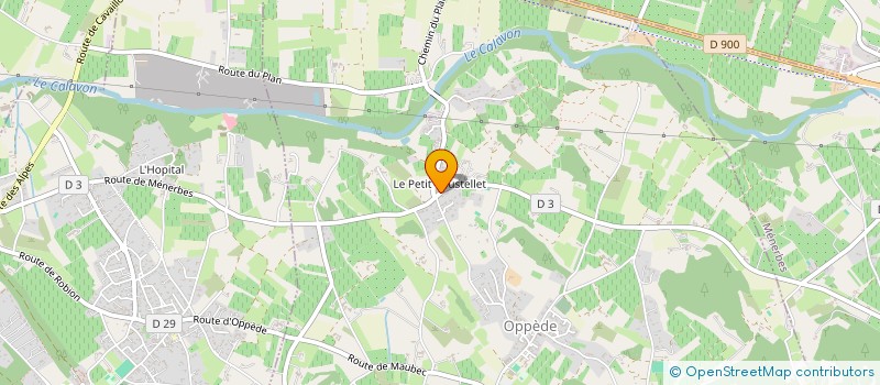 localisation de l'entreprise MONSIEUR PAUL BARRIERE  OPPEDE