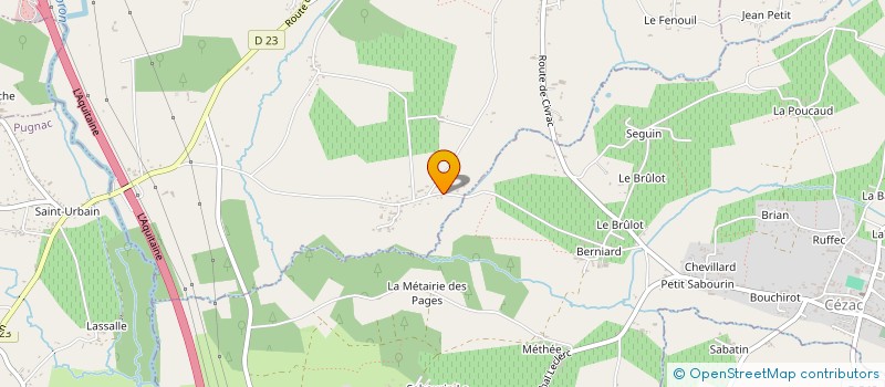 localisation de l'entreprise MONSIEUR PAUL BARROUILLET  CIVRAC-DE-BLAYE