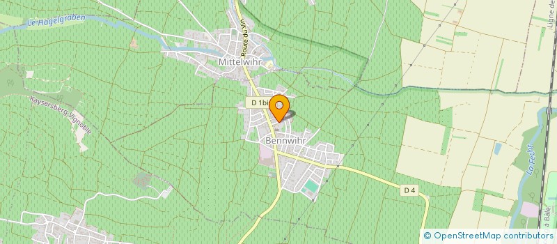 localisation de l'entreprise MONSIEUR PAUL BARTH  BENNWIHR