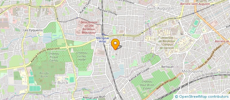 localisation de l'entreprise MONSIEUR PAUL BATAILLE  MERIGNAC