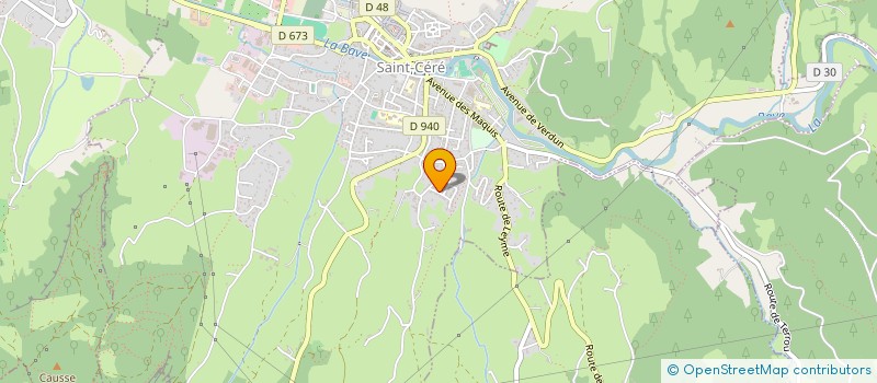 localisation de l'entreprise MONSIEUR PAUL BATUT  SAINT-CERE