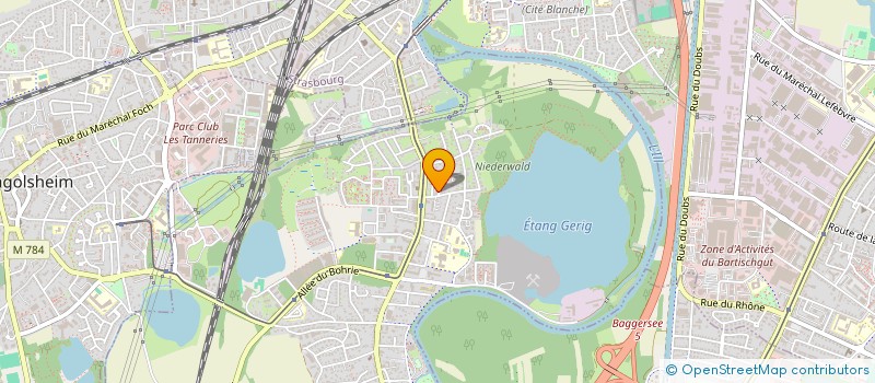 localisation de l'entreprise MONSIEUR PAUL BAUMANN  OSTWALD