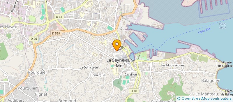 localisation de l'entreprise MONSIEUR PAUL BAXTER à LA SEYNE-SUR-MER