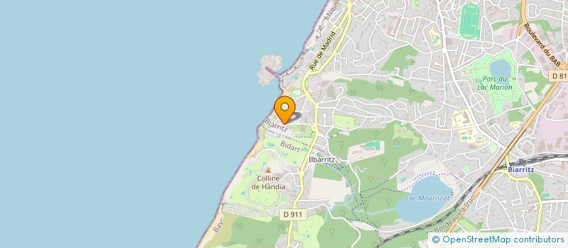 localisation de l'entreprise MONSIEUR PAUL BAYLAC-MARTRES à BIARRITZ
