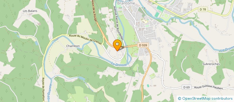 localisation de l'entreprise MONSIEUR PAUL BEAUZETHIER  BRANTOME EN PERIGORD