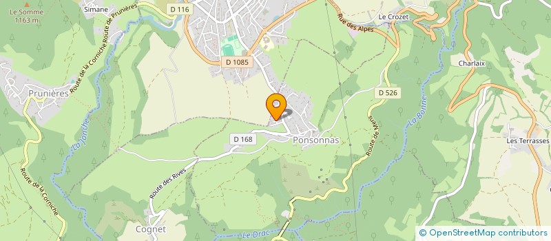 localisation de l'entreprise MONSIEUR PAUL BELLIN  PONSONNAS