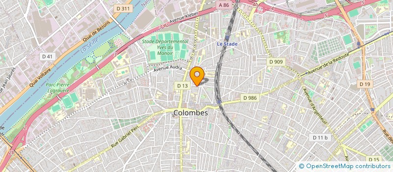 localisation de l'entreprise MONSIEUR PAUL BENAC à COLOMBES
