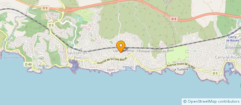 localisation de l'entreprise MONSIEUR PAUL BENARROCHE à SAUSSET-LES-PINS