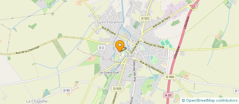 localisation de l'entreprise MONSIEUR PAUL BENJAMIN à VATAN