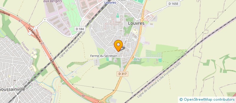 localisation de l'entreprise MONSIEUR PAUL BENOIT  LOUVRES