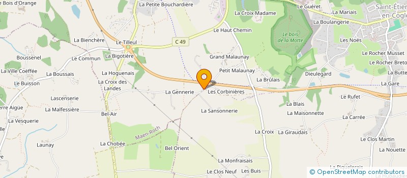 localisation de l'entreprise MONSIEUR PAUL BERANGER à MAEN ROCH