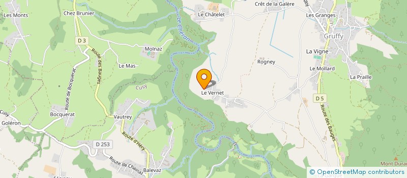 localisation de l'entreprise MONSIEUR PAUL BERGER  GRUFFY