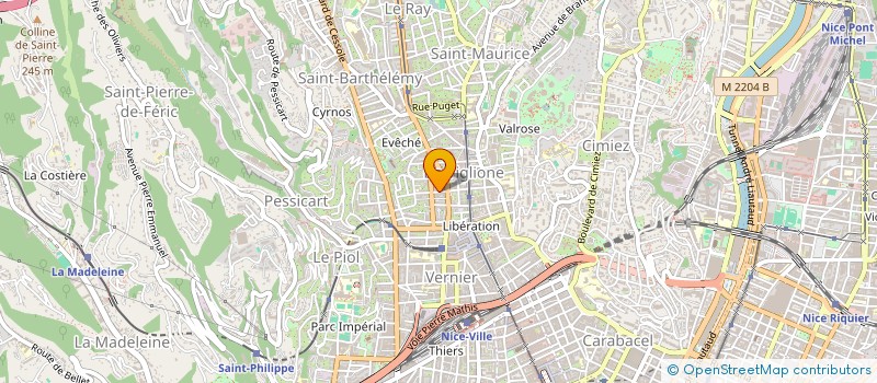 localisation de l'entreprise MONSIEUR PAUL BERGER à NICE