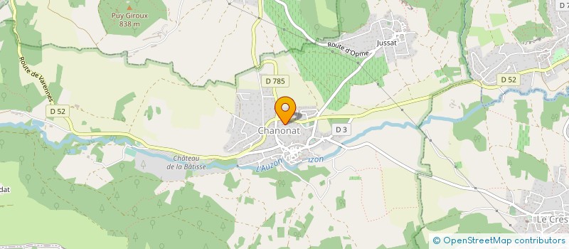 localisation de l'entreprise MONSIEUR PAUL BERNARD  CHANONAT