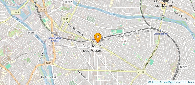 localisation de l'entreprise MONSIEUR PAUL-BERNARD GUIBERT  SAINT-MAUR-DES-FOSSES