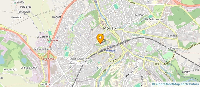 localisation de l'entreprise MONSIEUR PAUL BERTHOU  MORLAIX