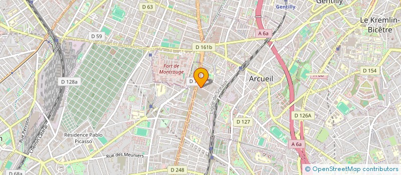 localisation de l'entreprise MONSIEUR PAUL BERTIER  ARCUEIL