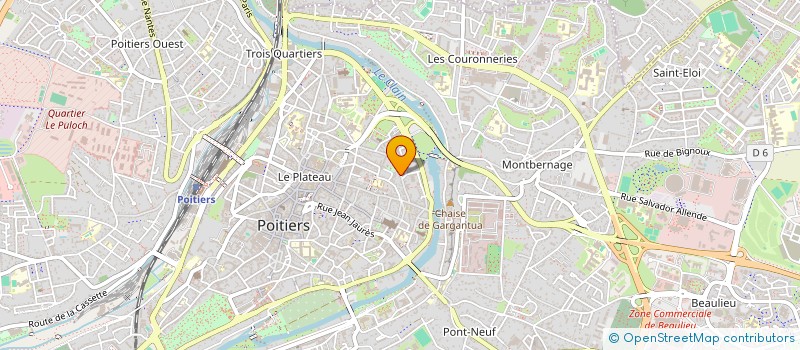 localisation de l'entreprise MONSIEUR PAUL BERTIN  POITIERS