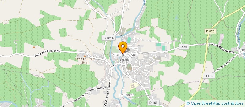 localisation de l'entreprise MONSIEUR PAUL BERTROU  CONQUES-SUR-ORBIEL