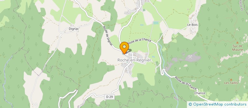 localisation de l'entreprise MONSIEUR PAUL BESSETTE  ROCHE-EN-REGNIER