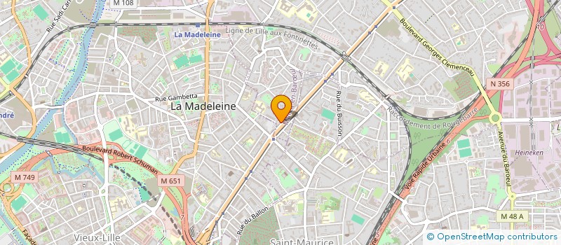 localisation de l'entreprise MONSIEUR PAUL BESSON à MARCQ-EN-BARŒUL