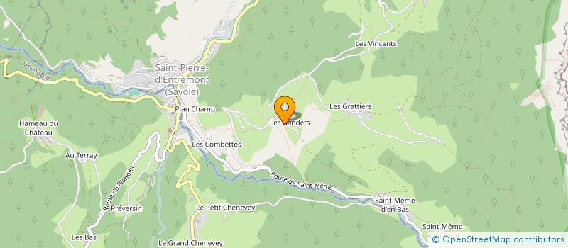 localisation de l'entreprise MONSIEUR PAUL BICHAT GOBARD  SAINT PIERRE D'ENTREMONT