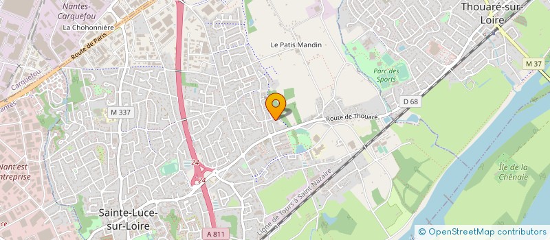 localisation de l'entreprise MONSIEUR PAUL BILLARD à SAINTE-LUCE-SUR-LOIRE
