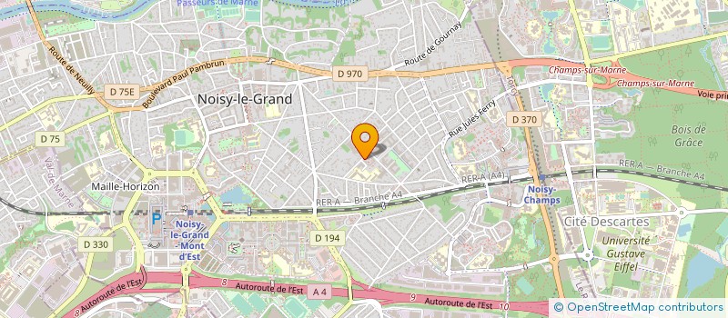 localisation de l'entreprise MONSIEUR PAUL BILLET  NOISY-LE-GRAND