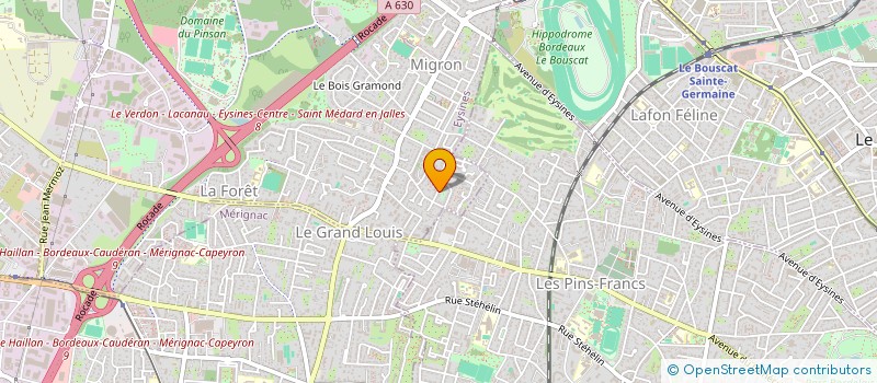 localisation de l'entreprise MONSIEUR PAUL BINET  EYSINES