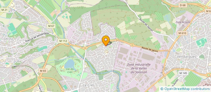 localisation de l'entreprise MONSIEUR PAUL BLANCHARD  LE CRES