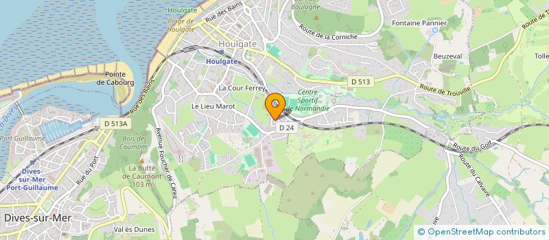 localisation de l'entreprise MONSIEUR PAUL BLANGUERNON  HOULGATE