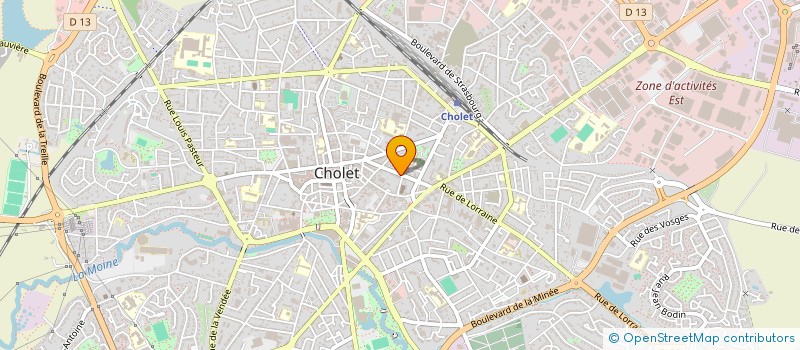 localisation de l'entreprise MONSIEUR PAUL BODIN à CHOLET
