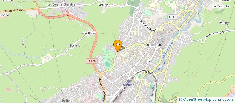 localisation de l'entreprise MONSIEUR PAUL BOISSET à AURILLAC