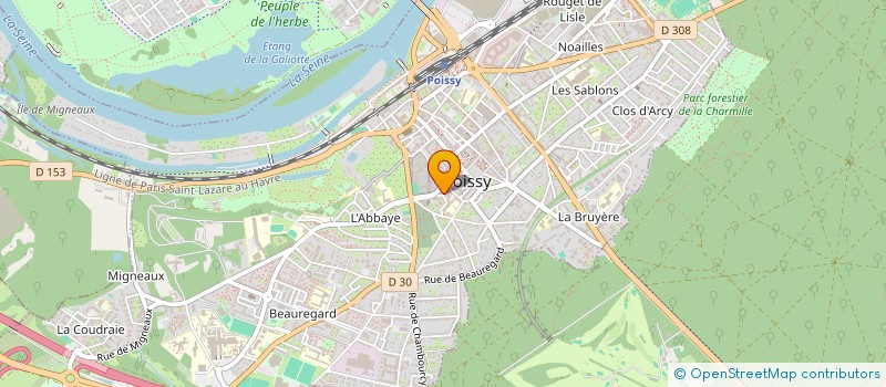 localisation de l'entreprise MONSIEUR PAUL BOMPARD à POISSY