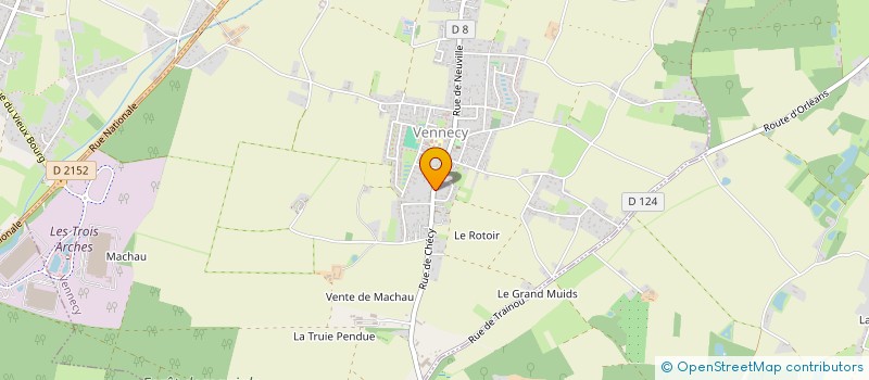 localisation de l'entreprise MONSIEUR PAUL BONHOMMET  VENNECY