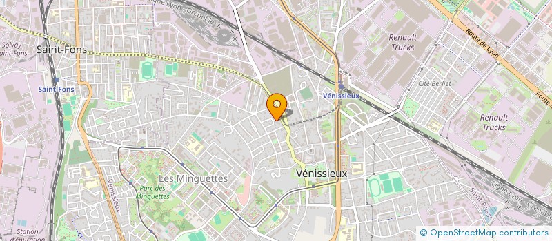 localisation de l'entreprise MONSIEUR PAUL BONI  VENISSIEUX