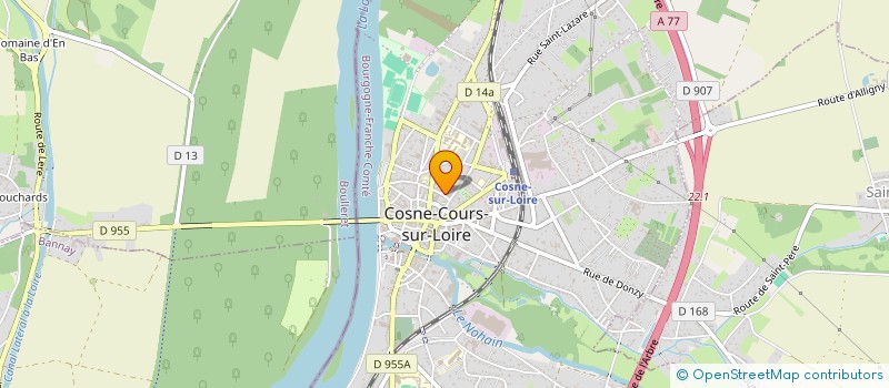 localisation de l'entreprise MONSIEUR PAUL BONIDON à COSNE-COURS-SUR-LOIRE