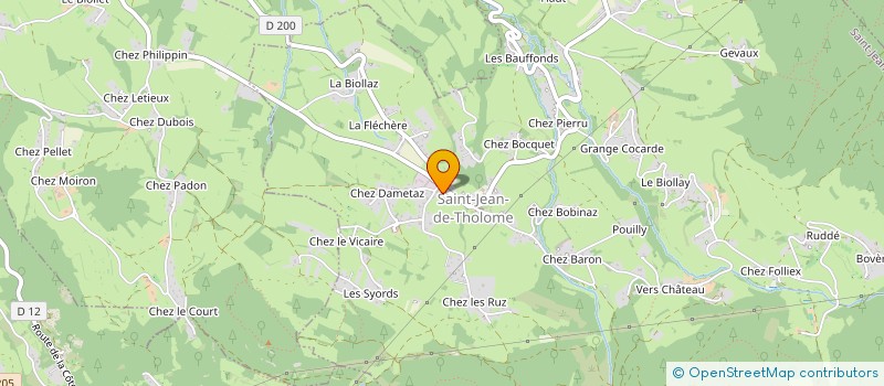 localisation de l'entreprise MONSIEUR PAUL BONNIN  SAINT-JEAN-DE-THOLOME