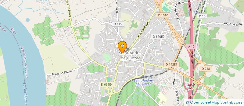 localisation de l'entreprise MONSIEUR PAUL BORDES  SAINT-ANDRE-DE-CUBZAC