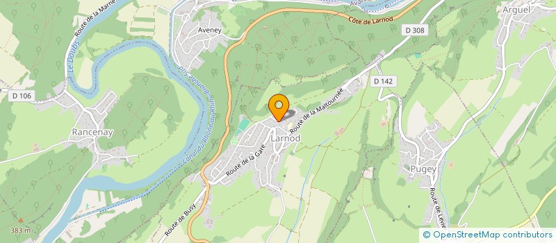 localisation de l'entreprise MONSIEUR PAUL BORNIER  LARNOD