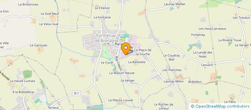 localisation de l'entreprise MONSIEUR PAUL BOUCEY  PARTHENAY-DE-BRETAGNE