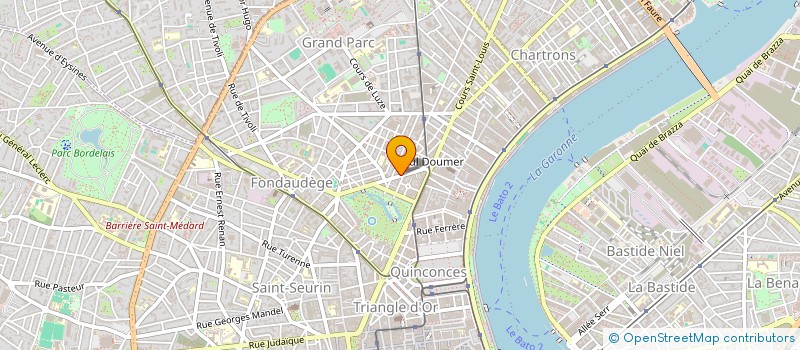 localisation de l'entreprise MONSIEUR PAUL BOULDOIRES  BORDEAUX