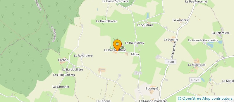 localisation de l'entreprise MONSIEUR PAUL BOULLIER  LA BIGOTTIERE