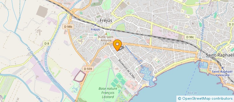 localisation de l'entreprise MONSIEUR PAUL BOURELLE à FREJUS