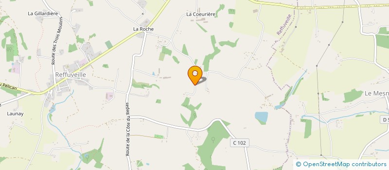 localisation de l'entreprise MONSIEUR PAUL BOURGINE  REFFUVEILLE